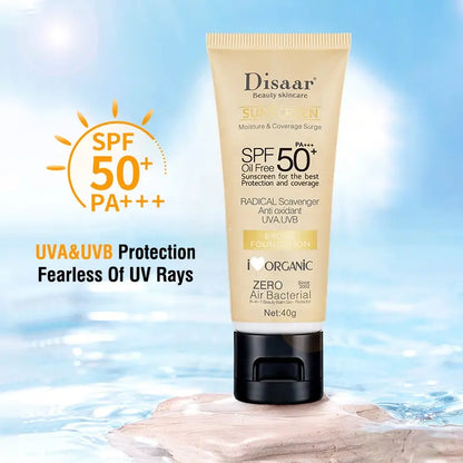 DİSAAR 4D Sunscreen Water Resistant Moisturizing Sunscreen For Sensitive Skin SPF: 50+ PA+++