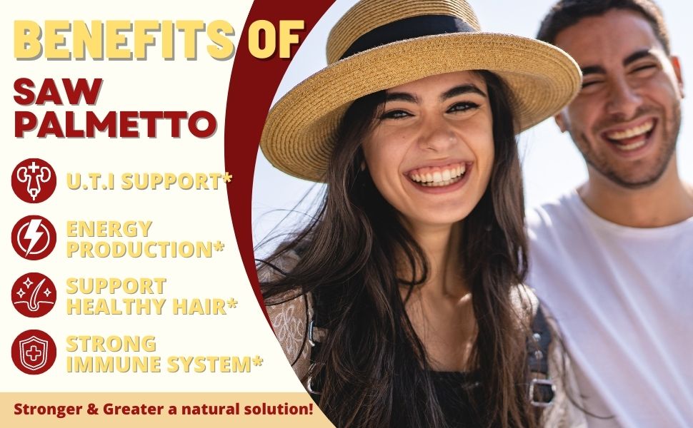 Complejo DUWZGU 11 en 1 de Saw Palmetto: Apoyo para la próstata, la función urinaria y el cabello para hombres (168 cápsulas veganas)