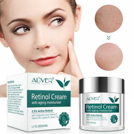 ALIVER Retinol Anti-Aging Cream – Wrinkle Reduction, Firming & Moisturizing with 2.5% Retinol