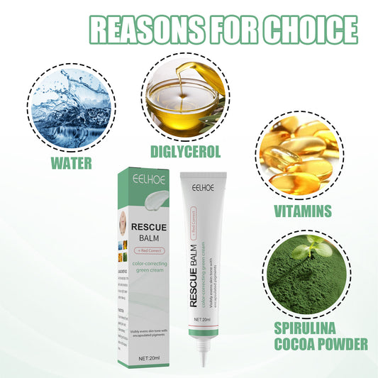 EELHOE Advanced Color Correcting Rescue Balm – Redness Relief, Smoothing & Evening Face Gel