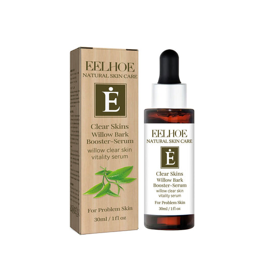 EELHOE Willow Bark Clear Skins Booster Serum – Soothing Cosmetic Liquid for Rosacea-Prone Patterns & Acne Scar Redness (30ml)