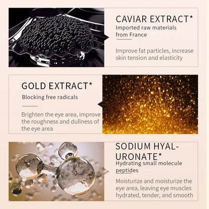 JOMTAM Electric Caviar Eye Cream: Anti-Aging, Dark Circle Reduction & Firming with Gold & Collagen (20g)