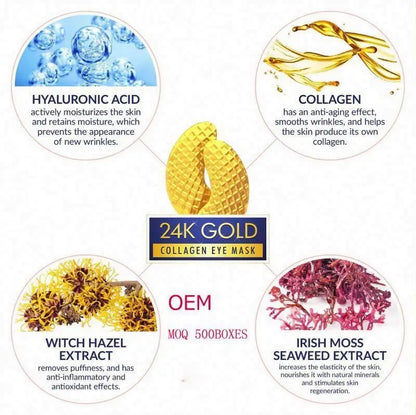 24K Gold Algae Anti-Wrinkle Eye Mask