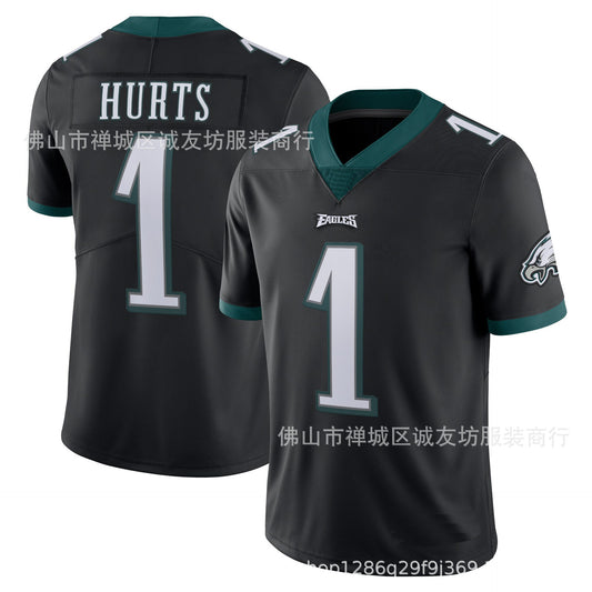 Rugby Jersey Eagle  Black, Green, White - HURTS, WENTZ