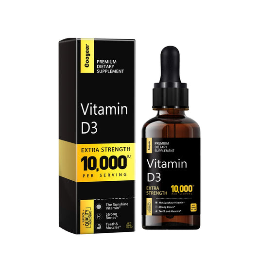 GOOGEER Premium Liquid Vitamin D3 Supplement – Max Absorption with MCT Oil for Bone & Immune Health (Vegan, Non-GMO, Made in USA)