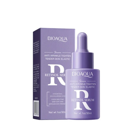 BIOAQUA Retinol, Vitamin C, Hyaluronic Acid Serum Set - Anti-Wrinkle, Skin Tone Balancing, Dark Spot Reducing, Moisturizing, Repairing 3-piece set