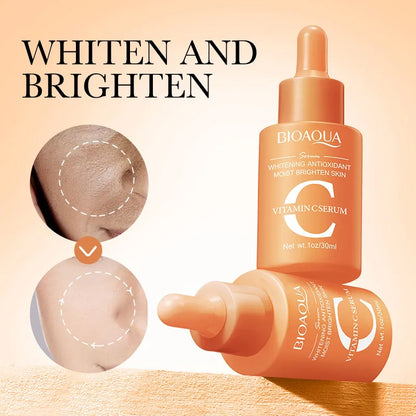 BIOAQUA Retinol, Vitamin C, Hyaluronic Acid Serum Set - Anti-Wrinkle, Skin Tone Balancing, Dark Spot Reducing, Moisturizing, Repairing 3-piece set