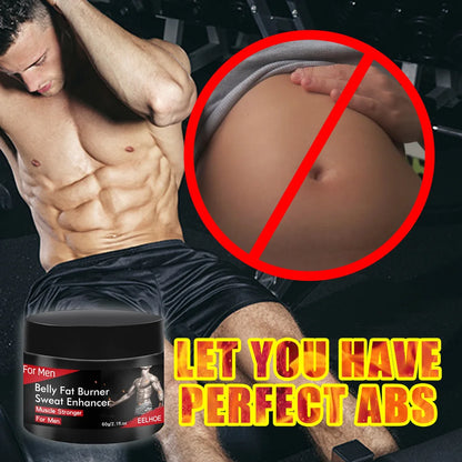 Hot Sweat Fat Burning & Abdominal Shaping Cream (60g) – Workout Enhancer & Waist Slimmer for Men & Women with Jojoba Oil