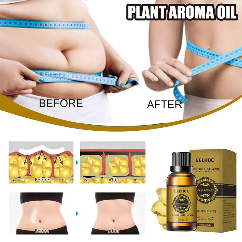 Ginger Essential Oil Slimming Belly Firming And Slimming Massage