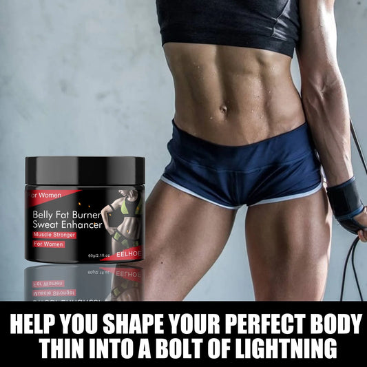 Hot Sweat Fat Burning & Abdominal Shaping Cream (60g) – Workout Enhancer & Waist Slimmer for Men & Women with Jojoba Oil