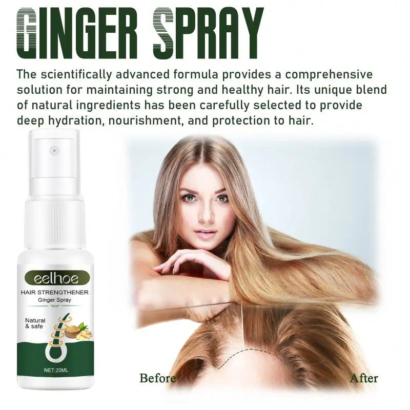 EELHOE Ginger Dense Hair Spray - Nourishing Hair Follicle & Anti-Hair Loss Herbal Support