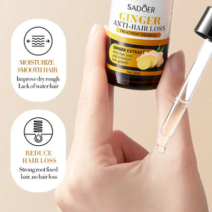 SADOER Ginger Hair Loss Herbal Support Oil - Anti-Hair Loss Formula