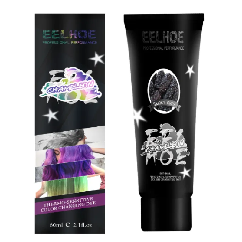 EELHOE Heat-Sensitive Color-Changing Temporary Hair Dye - Yellow in Cold, Green in Warm Temperatures