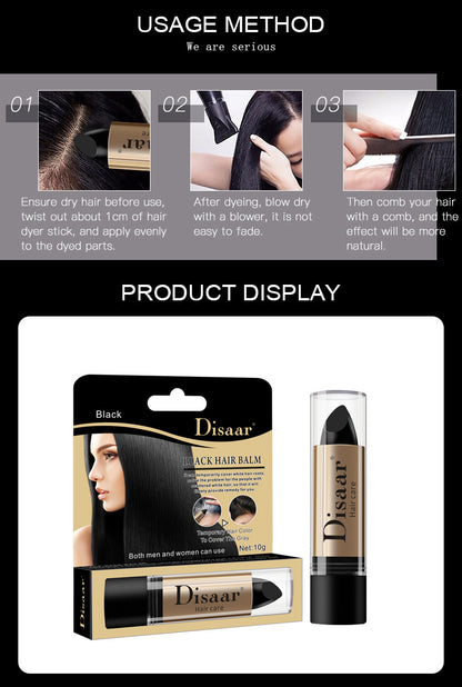 DISAAR Hair Color Pen – Temporary Botanical Hair Dye for Instant Color Touch-Ups (10g)