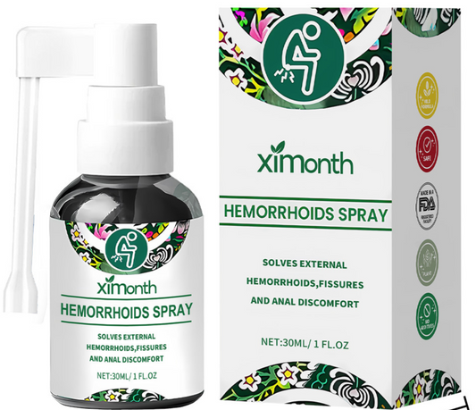 XIMONTH Herbal Perianal Care Spray – Advanced Cosmetic Mist for External Hemorrhoids, Anal Fissures & Local Discomfort Relief (30ml)