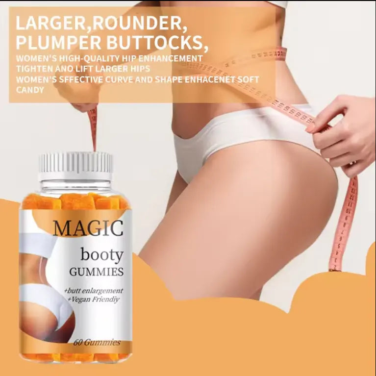 Hip-lifting Gummy - Cubes Bigger Hip and Butt Lifter Booster Enlargement Gummies Pour Les Fesses En Sachet BBL Gummies