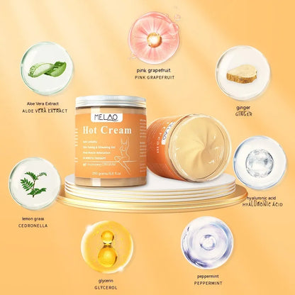 MELAO Slimming & Cellulite Firming Cream – Natural Body Contouring & Fat Burning Lotion