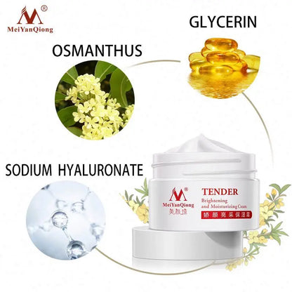 MeiYanQiong Anti-Wrinkle Face Cream with Hyaluronic Acid 40g - Wrinkle Reduction, Brightening Effect, Deep Hydration