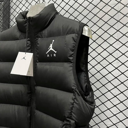 Jordan Air Black Cotton Jacket Vest (Waistcoat)