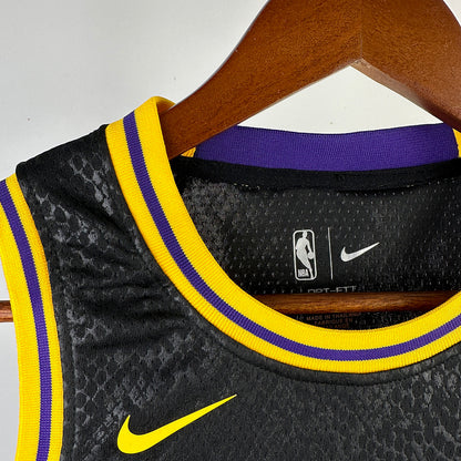 Lakers JAMES #23 Black Kids NBA Jersey