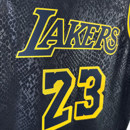 Lakers JAMES #23 Black Kids NBA Jersey