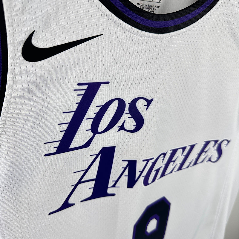 2025 Lakers JAMES JR. #9 White City Edition NBA Jerseys
