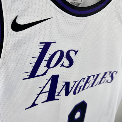 2025 Lakers JAMES JR. #9 White City Edition NBA Jerseys