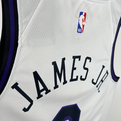 2025 Lakers JAMES JR. #9 White City Edition NBA Jerseys