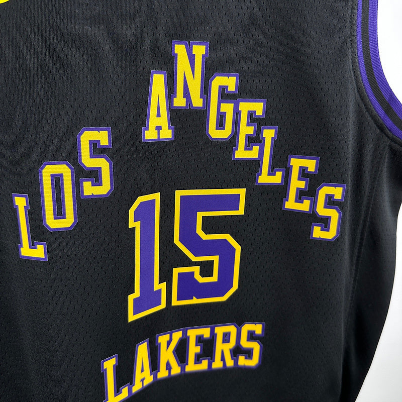 Lakers REAVES #15 Black Kids City Edition NBA Jersey