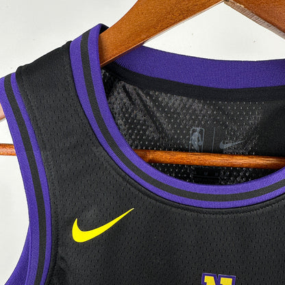 Lakers BRYANT #8 Black Kids City Edition NBA Jersey