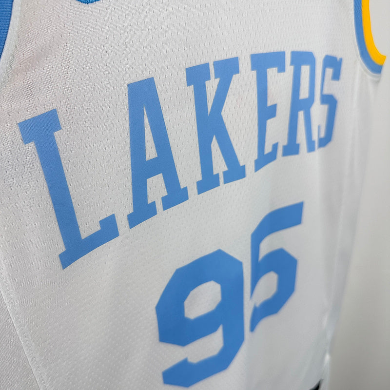 Camiseta retro de la NBA blanca TOSCANO #95 de los Lakers 2025 