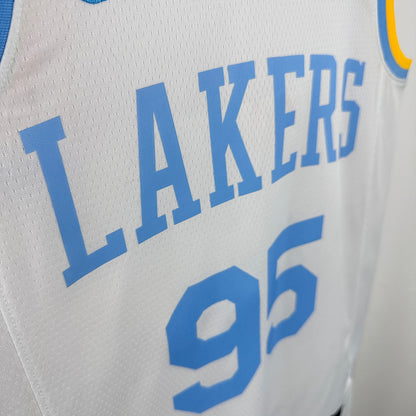 Camiseta retro de la NBA blanca TOSCANO #95 de los Lakers 2025 