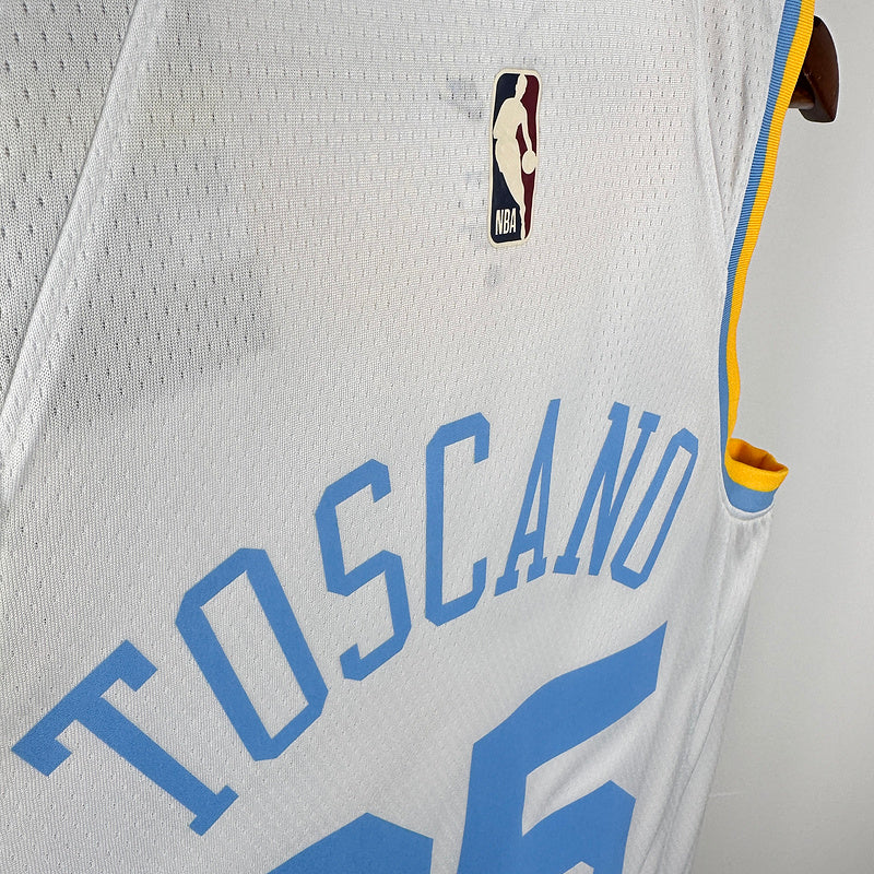 Camiseta retro de la NBA blanca TOSCANO #95 de los Lakers 2025 