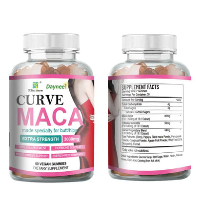 Curve Maca – Hip & Breast Enhancing & Firming Vegan Supplement – Specially Formulated for Hips/Butt