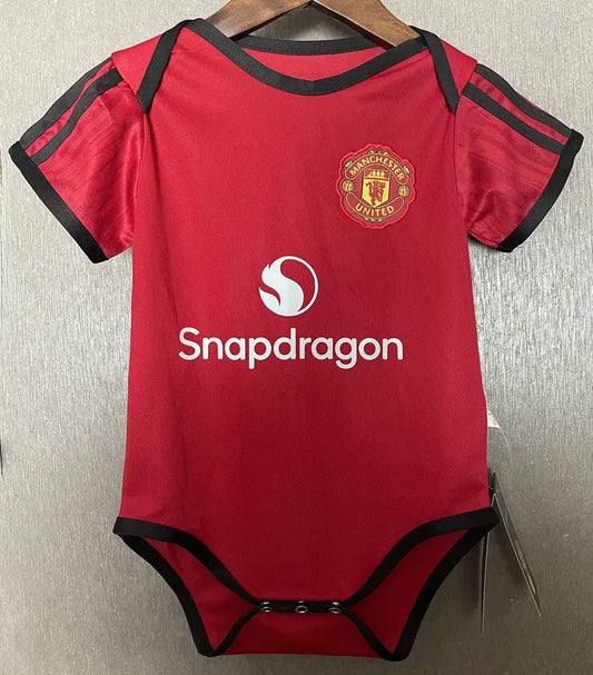 2025-26 Manchester United Home Baby Player Soccer Jersey Suit - Manchester United Baby Kit