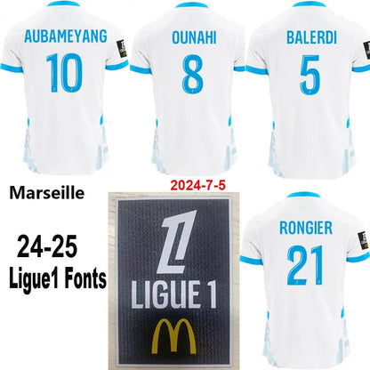 Marseille Home Player Version Soccer Jersey