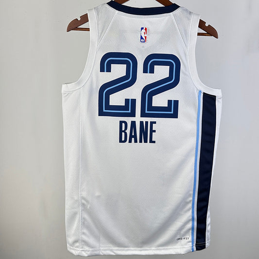 2024/25 Memphis Grizzlies BANE #22 White NBA Jerseys Hot Pressed