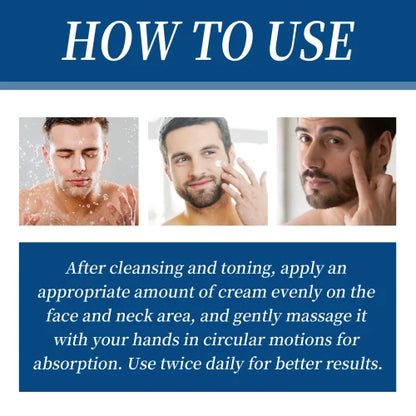 EAST MOON Men's AGEREVIVE Collagen Cream: Anti-Wrinkle, Firming & Hydrating Face Cream (30g)