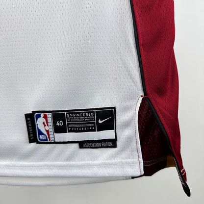 Miami Heat JAQUEZ JR. #11 White NBA Jerseys