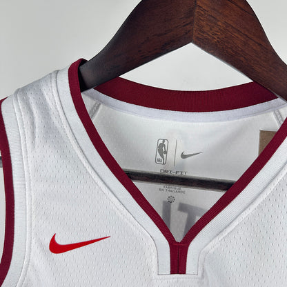 Miami Heat JAMES #6 White Kids NBA Jersey