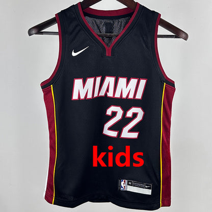 Miami Heat BUTLER #22 Black Kids NBA Jersey