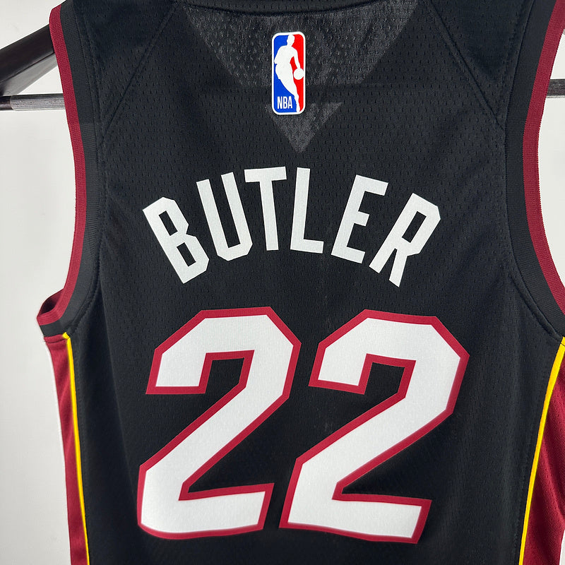 Miami Heat BUTLER #22 Black Kids NBA Jersey