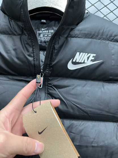 Nike Black Cotton Jacket Vest (Waistcoat)