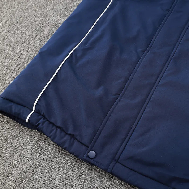 Bayern Logo Hooded Windbreaker Fabric Cotton Coat