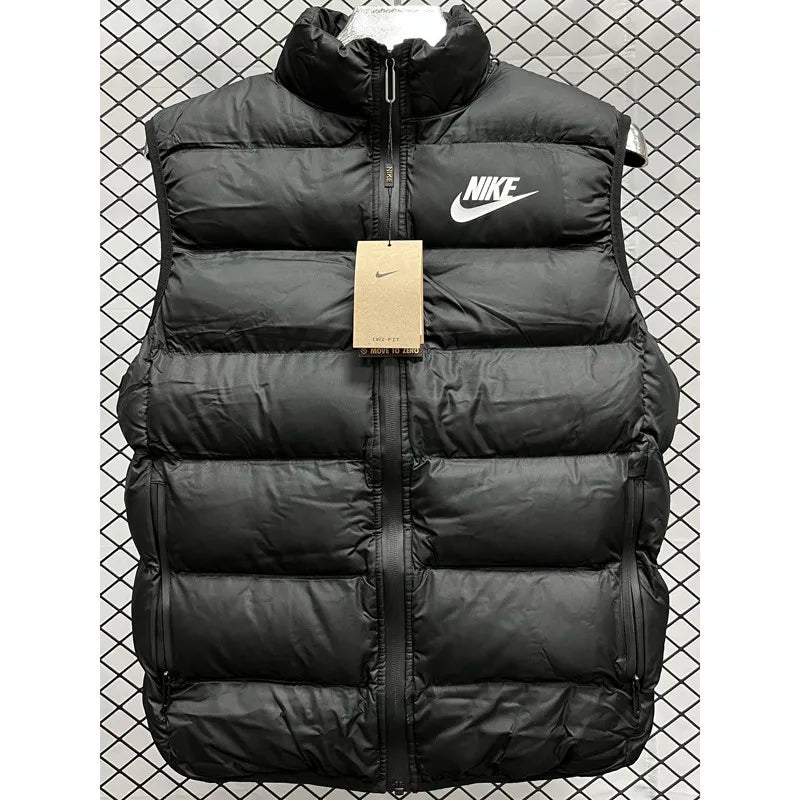 Nike Black Cotton Jacket Vest (Waistcoat)