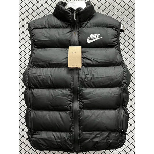Nike Black Cotton Jacket Vest (Waistcoat)