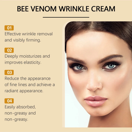OUHOE Peptide Wrinkle Cream - Reduces Lines and Wrinkles, Promotes Collagen Production