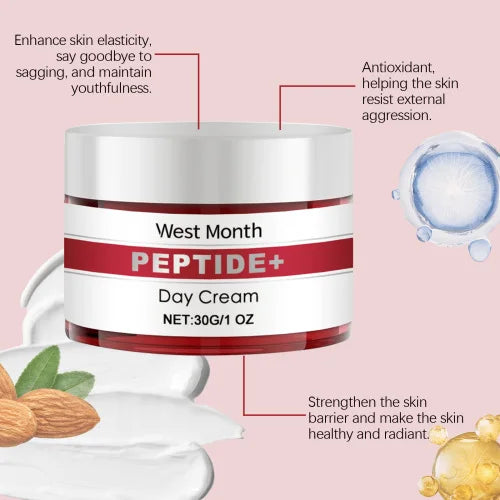 WEST MONTH Peptide Day Cream - Firms the Skin, Reduces Expression Lines