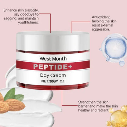 WEST MONTH Peptide Day Cream - Firms the Skin, Reduces Expression Lines