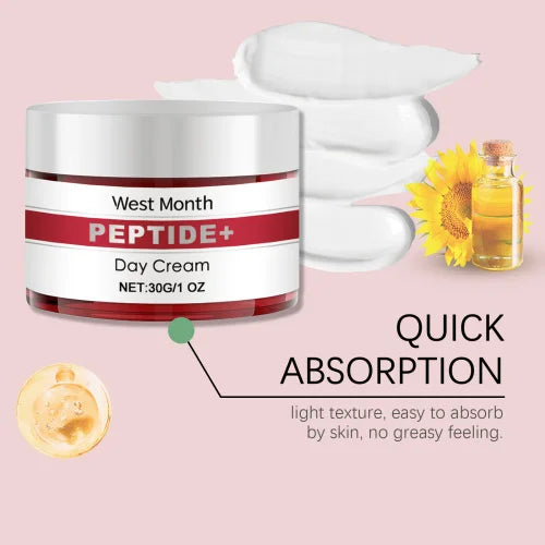 WEST MONTH Peptide Day Cream - Firms the Skin, Reduces Expression Lines